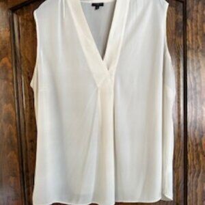 Talbots Plus | Women's Cream Sleeveless Blouse (Size 2X)